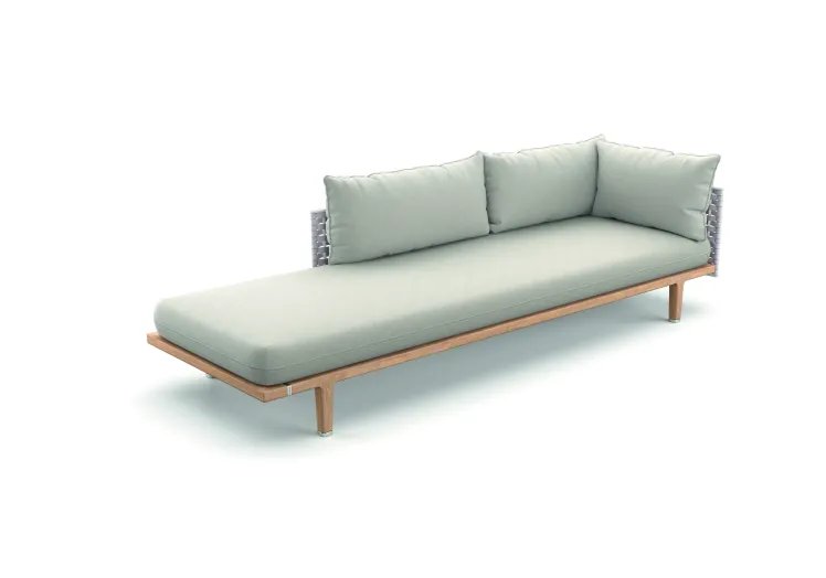 Gartenbank Recamiere DEDON SEALINE verl�ngertes Daybed Armlehne rechts